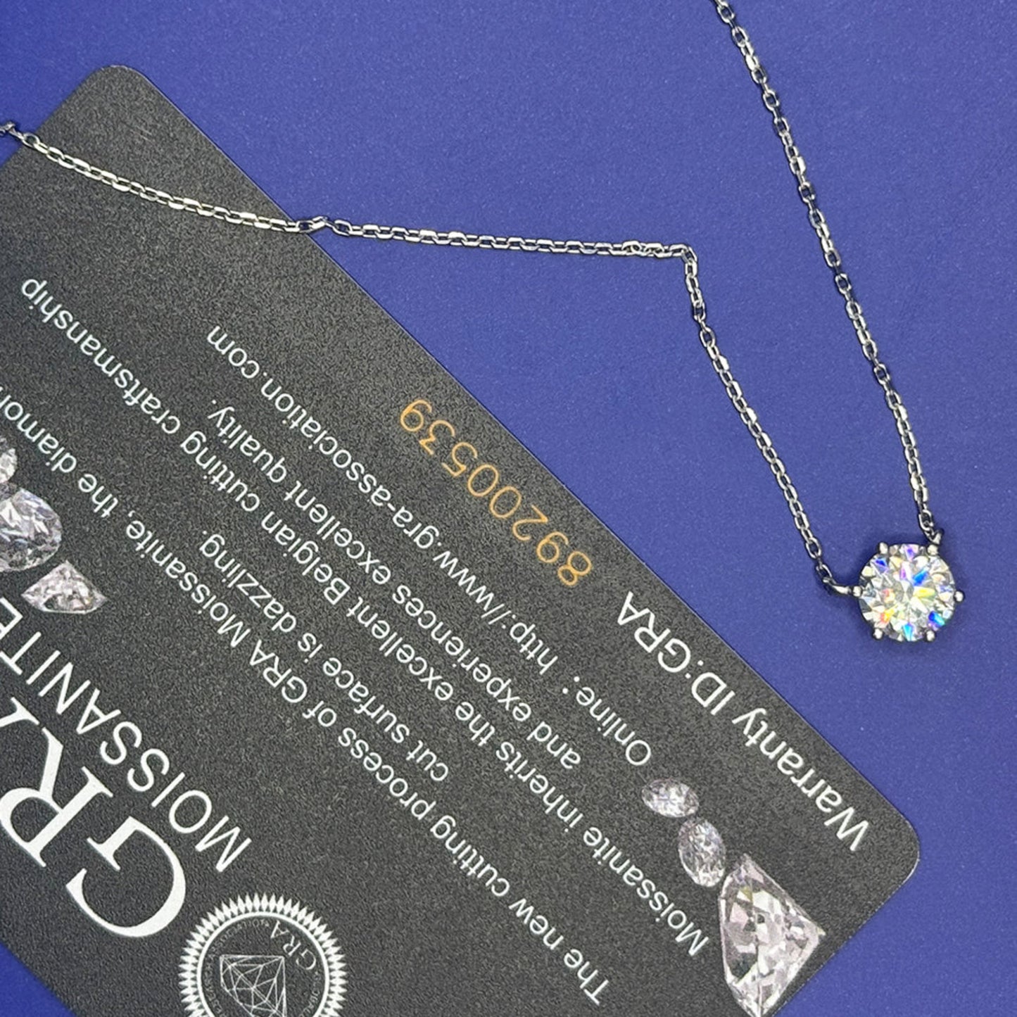 Corrente em Prata 925 e Moissanite 7mm