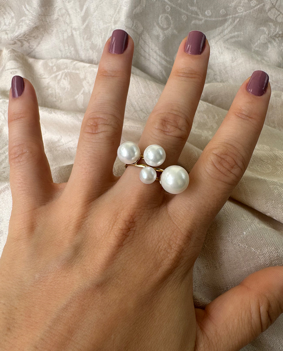 Anel em Ouro 18k/750 com Pérola Shell