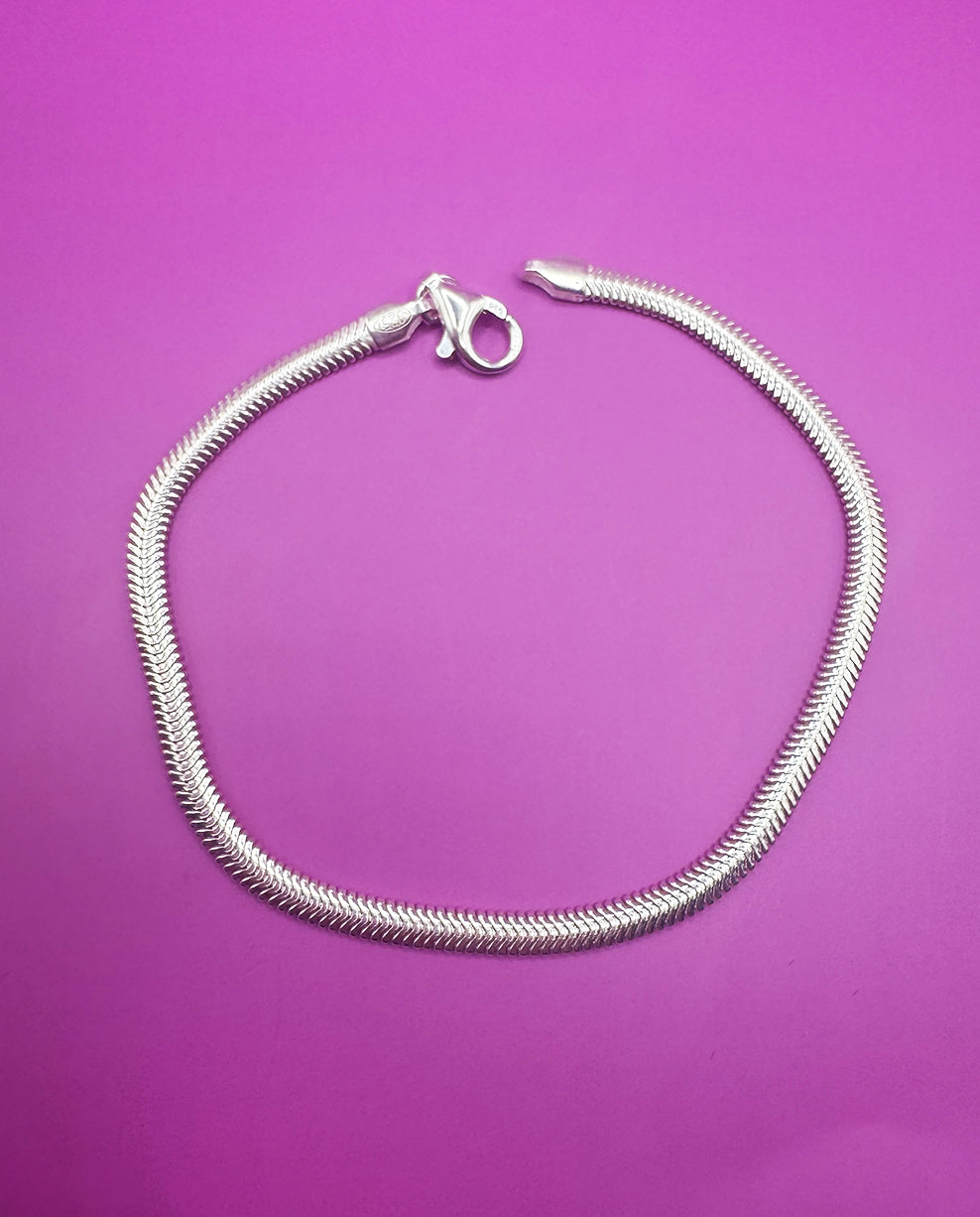 Pulseira em Prata 925 Ômega 18 cm