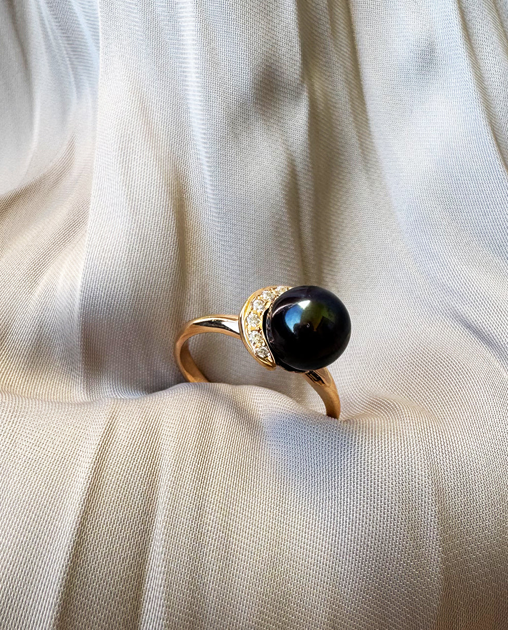 Anel Blue Moon Ouro Rose 18k