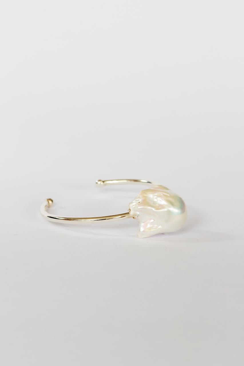 Pulseira em prata 925 com pérola barroca