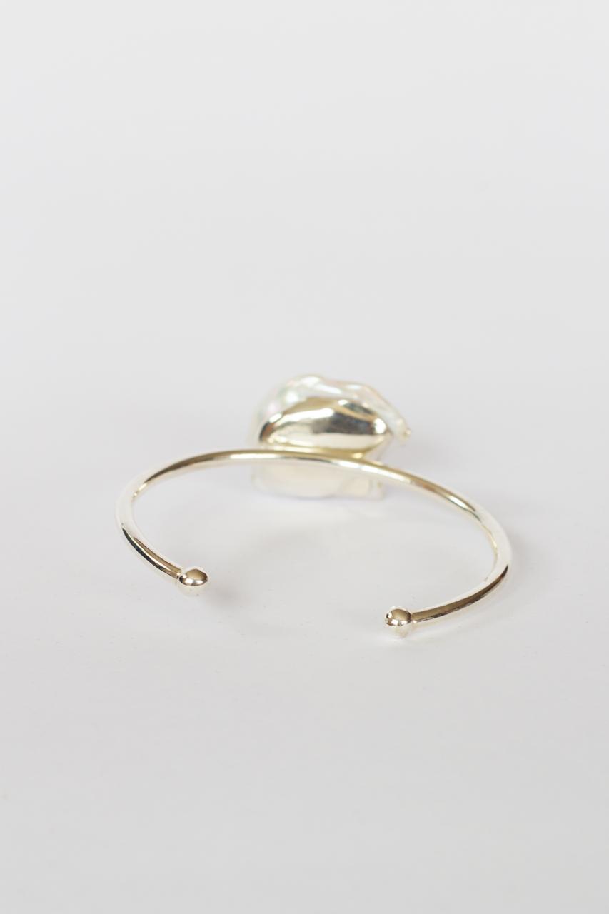 Pulseira em prata 925 com pérola barroca