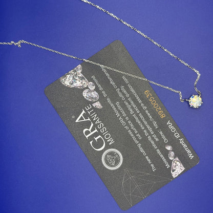 Corrente em Prata 925 e Moissanite 7mm