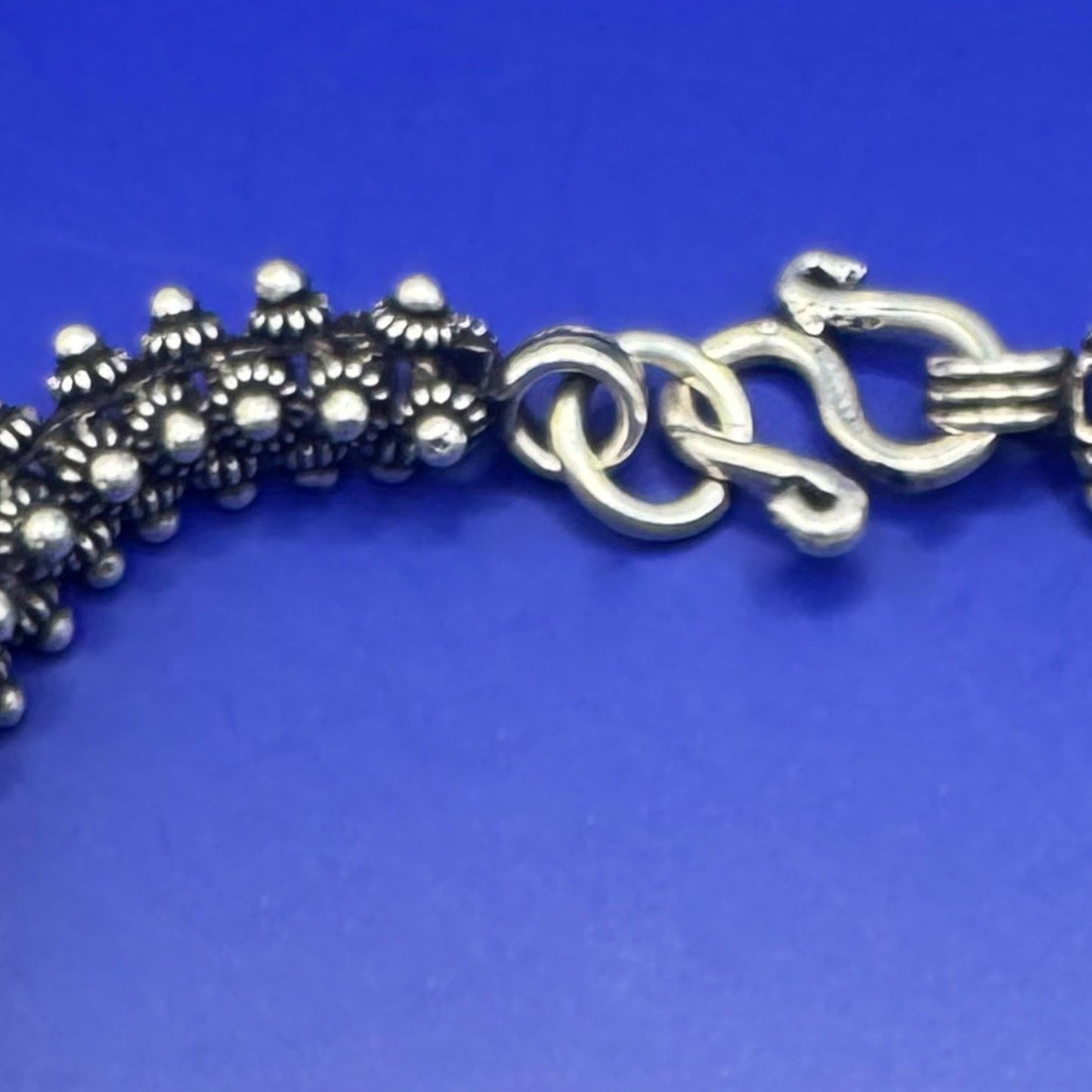 Pulseira em Prata 925 com Trabalho Pikun - Importada da Índia