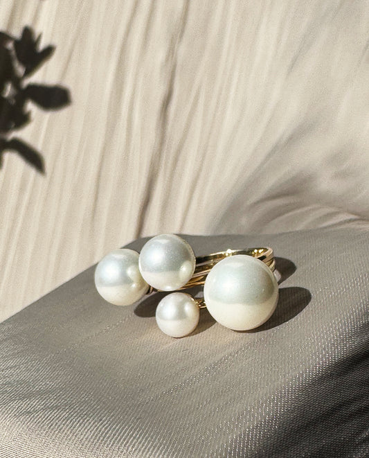Anel em Ouro 18k/750 com Pérola Shell
