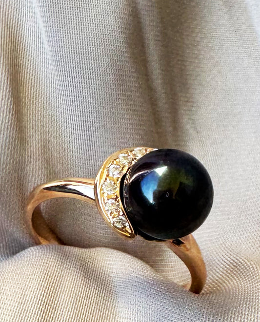 Anel Blue Moon Ouro Rose 18k
