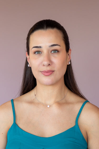 Corrente em Prata 925 e Moissanite 7mm