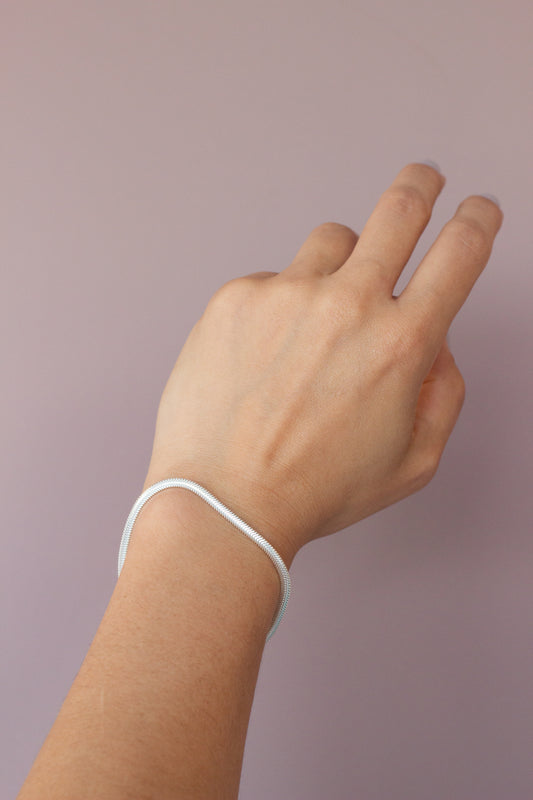 Pulseira em Prata 925 Ômega 18 cm